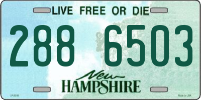 NH license plate 2886503