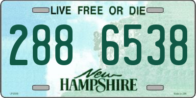 NH license plate 2886538