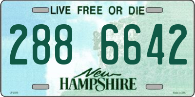 NH license plate 2886642