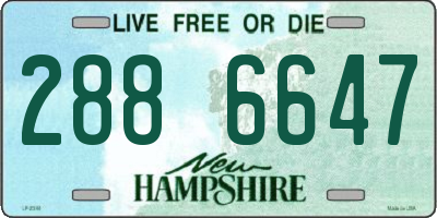 NH license plate 2886647