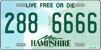 NH license plate 2886666