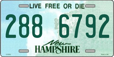 NH license plate 2886792
