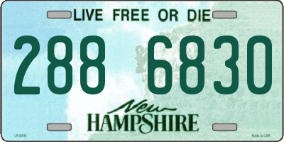 NH license plate 2886830