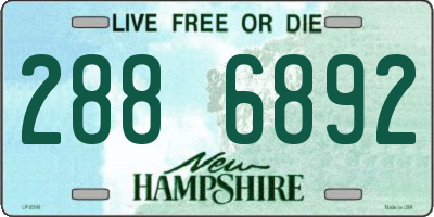 NH license plate 2886892