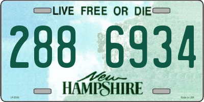 NH license plate 2886934