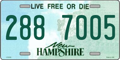 NH license plate 2887005