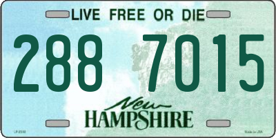 NH license plate 2887015