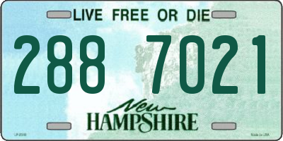 NH license plate 2887021