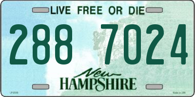 NH license plate 2887024