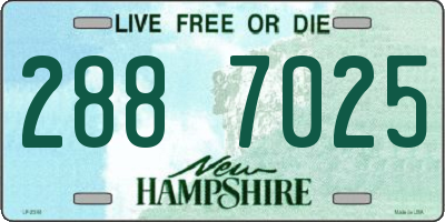 NH license plate 2887025
