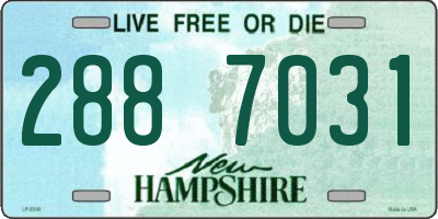 NH license plate 2887031
