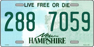 NH license plate 2887059
