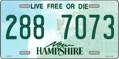 NH license plate 2887073