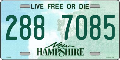 NH license plate 2887085