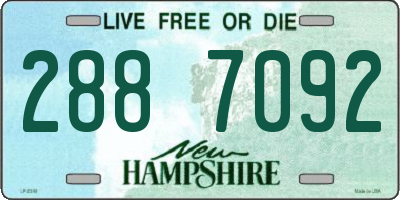 NH license plate 2887092