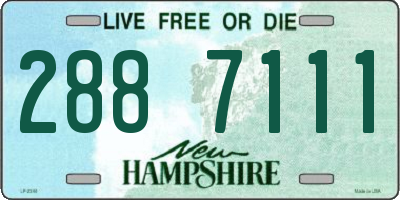 NH license plate 2887111