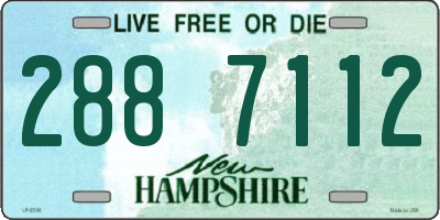 NH license plate 2887112