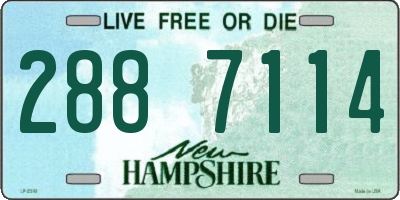 NH license plate 2887114