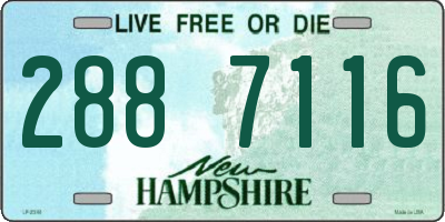 NH license plate 2887116