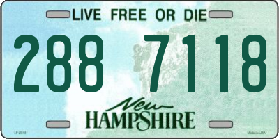 NH license plate 2887118