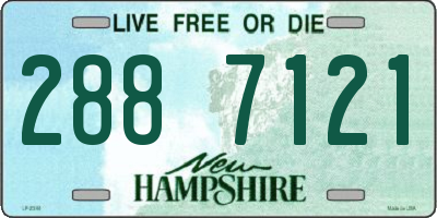 NH license plate 2887121