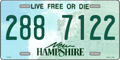 NH license plate 2887122