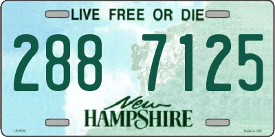NH license plate 2887125