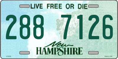 NH license plate 2887126