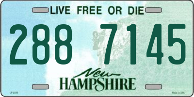 NH license plate 2887145