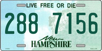 NH license plate 2887156