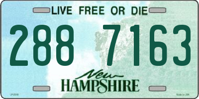 NH license plate 2887163