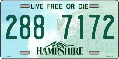NH license plate 2887172