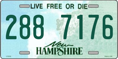 NH license plate 2887176