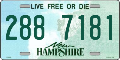NH license plate 2887181