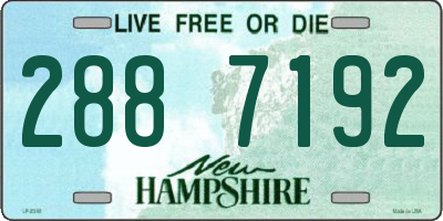 NH license plate 2887192