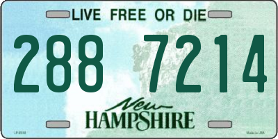 NH license plate 2887214