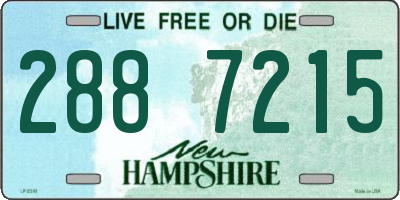 NH license plate 2887215