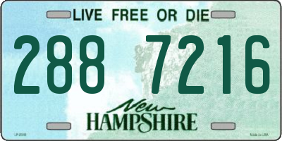 NH license plate 2887216