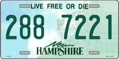 NH license plate 2887221