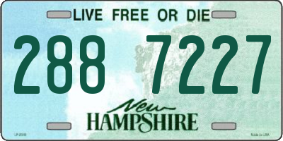 NH license plate 2887227