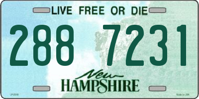 NH license plate 2887231