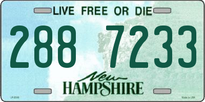 NH license plate 2887233