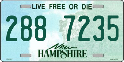 NH license plate 2887235