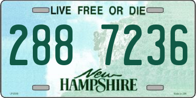 NH license plate 2887236