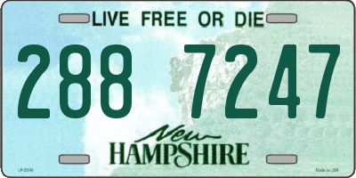 NH license plate 2887247
