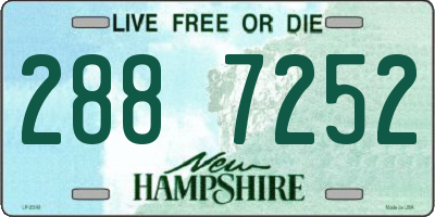 NH license plate 2887252