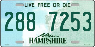 NH license plate 2887253
