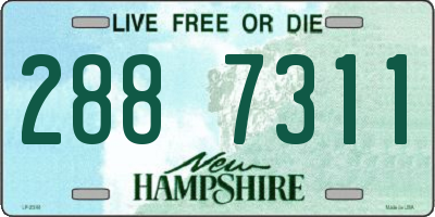 NH license plate 2887311