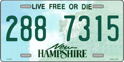 NH license plate 2887315