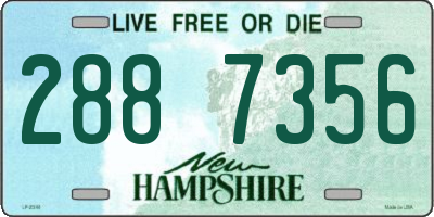 NH license plate 2887356